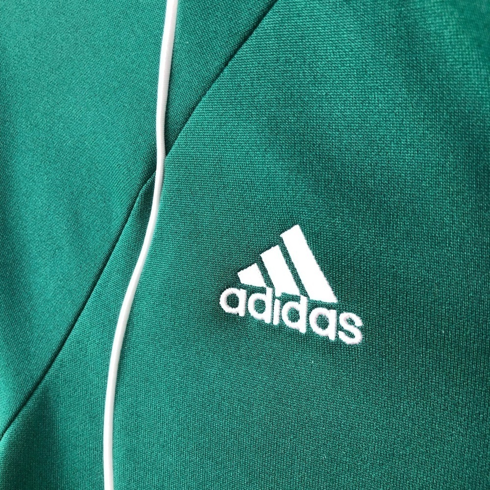 Adidas Kelly Green & White varsity jacket S - Picture 4 of 9